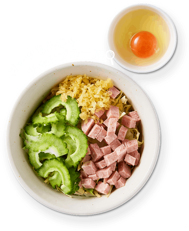 ゴーヤもんじゃチャンプルー風